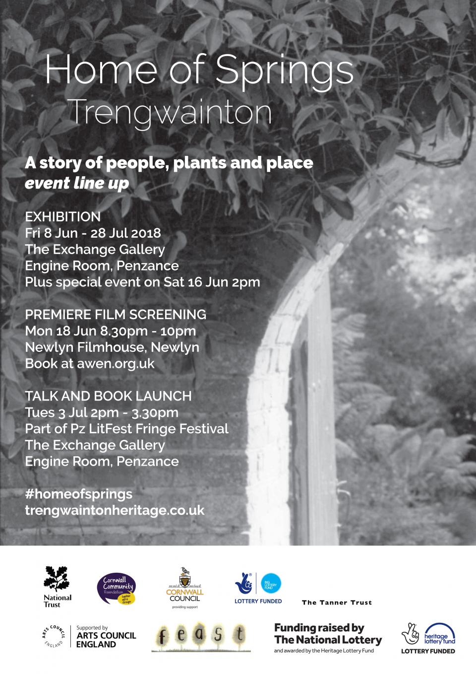 Home of Springs, Trengwainton exhibition 