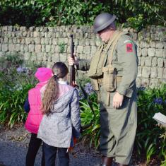 Gareth dressed in his WW2 army uniform 